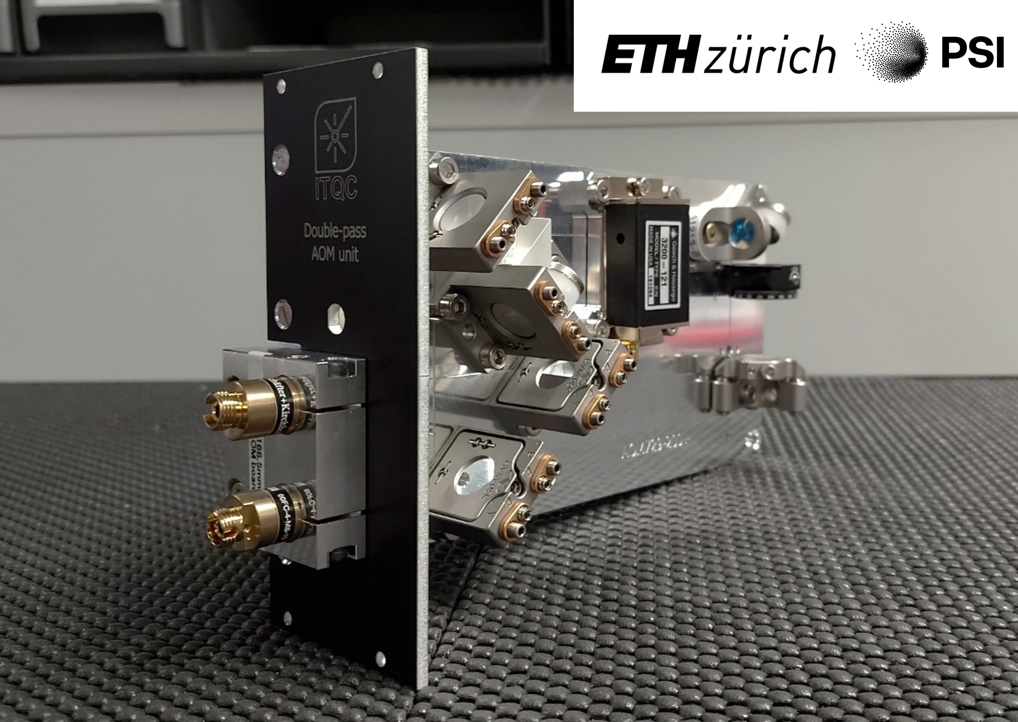 Prototype acousto-optic modulation board